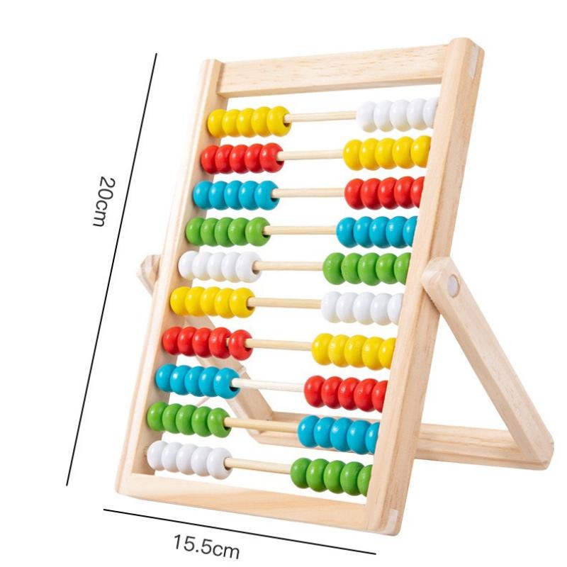 1 Pcs Montessori Number Arithmetic Abacus Classic Educational Counting Toy 100 Beads Preschool Math Learning Toys Toddler Gift