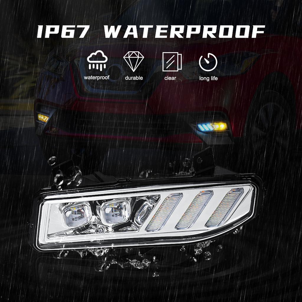 LED Fog lamp Daytime Running Light DRL For Nissan Sentra 2020 Xtrail Rogue Kicks 2017 2018 2019 2020 Qashqai 2019 2020 Headlight