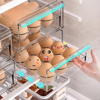 Stackable Food-Grade Egg Storage Box for Kitchen Refrigerator