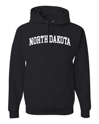 State of North Dakota College Style White Fashion Unisex Hoodie Sweatshirt