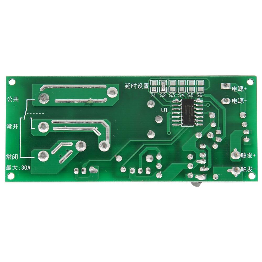 30A Load Timer Switch Module DC12V Timer Relay Module Adjustable Timer Module  Automation Systems
