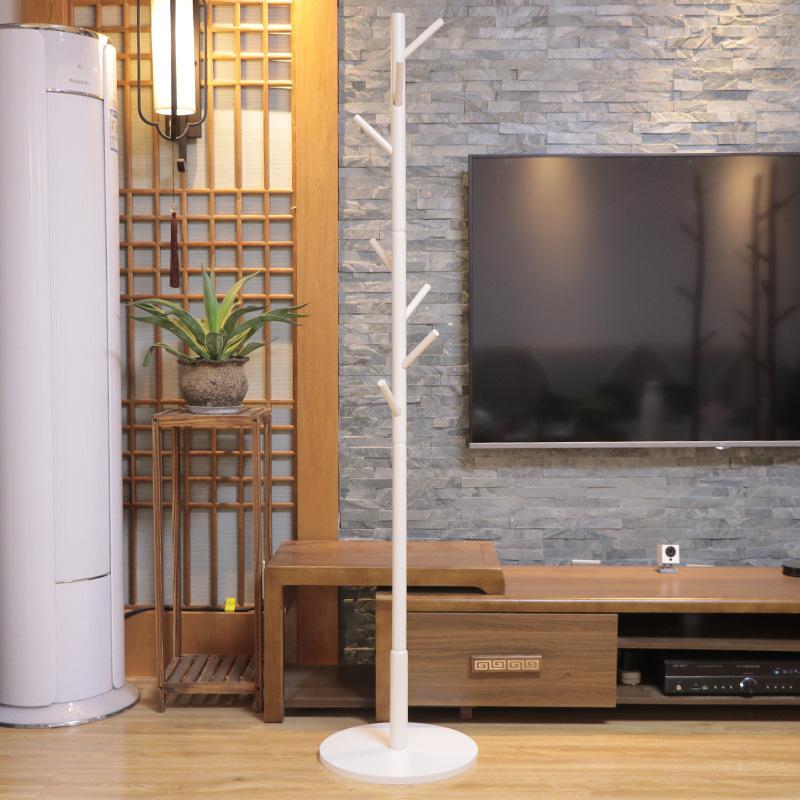 Minimalist Solid Wood Coat Rack Free Standing Hanger For Living Room And Bedroom Simple Clothing Hat Stand Easy Assembly Storage Solution