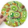 50 Kiwi Personalized Cartoon Fruit Children's Decorative Water Cup Suitcase Skateboard Creative Guka Stickers