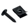 U-type Clips Accessory Black Panel Fasteners Parts