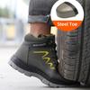 Safety Work Boots For Men Waterproof Security Ankle Shoes Anti-smashing Steel Toe Cap Winter Boots Men Construction Work Boots