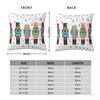 Nutcracker Party Merry Christmas Pillowcase Printed Fabric Cushion Cover Gift Pillow Case Cover Living Room Zipper 18''