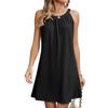 Modisches und elegantes ärmelloses A-Linien-Kleid für Damen