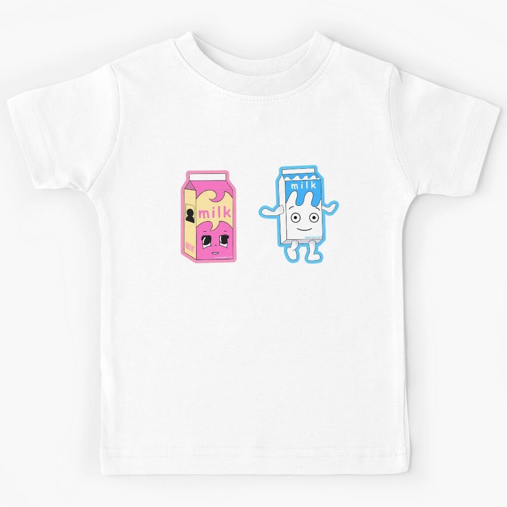 Coffee And Tv Inspired Milk Cartoons Sticker Set Kids T-Shirt 150