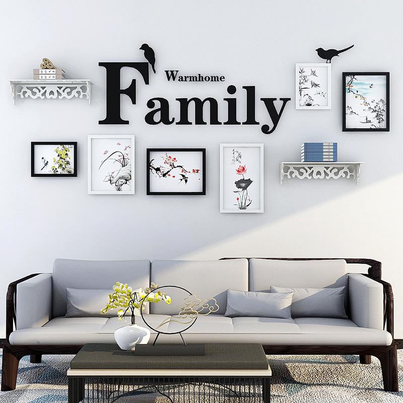 Минималистичная современная фоторамка, креативное настенное украшение для кабинета и гостиной, фотостена высокого разрешения.