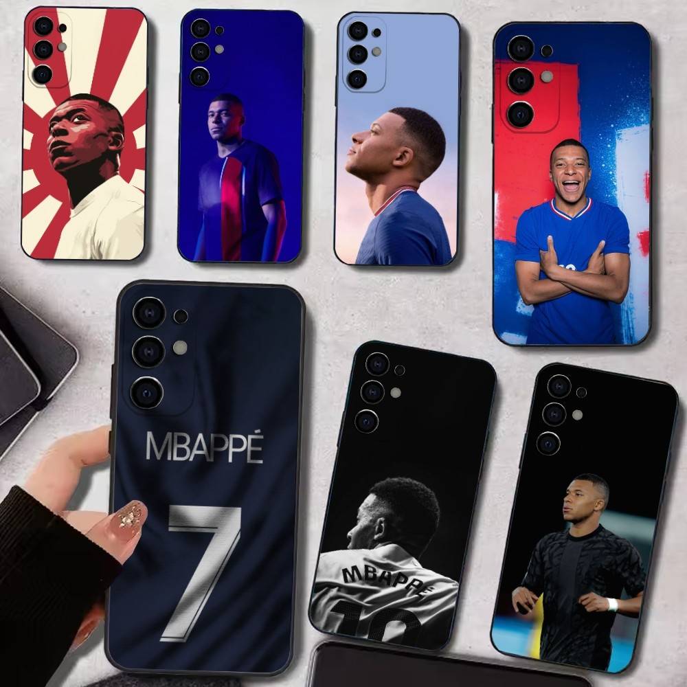 K-kylian Football Star M-mbappe Phone Case For Samsung S25,S24,S21,S22,S23,S30,Ultra,S20,Plus,Fe,Lite,Soft Black Cover