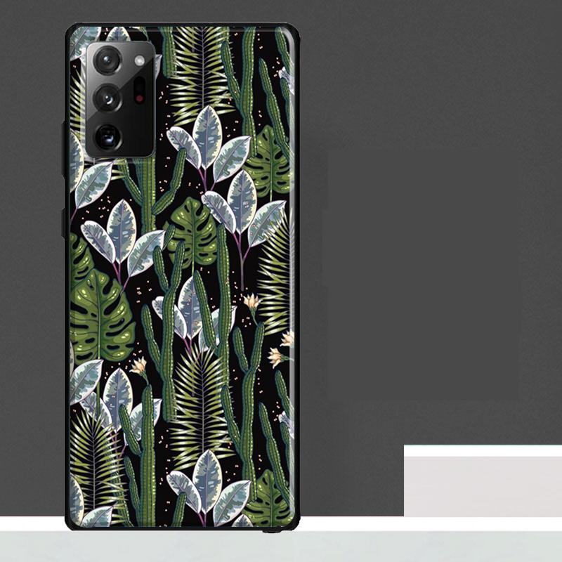 Tropical Monstera Leaves Case For Samsung Galaxy S23 S24 S25 Ultra S9 S10 S20 S21 S22 Plus S23 FE S25 FE Phone Cover