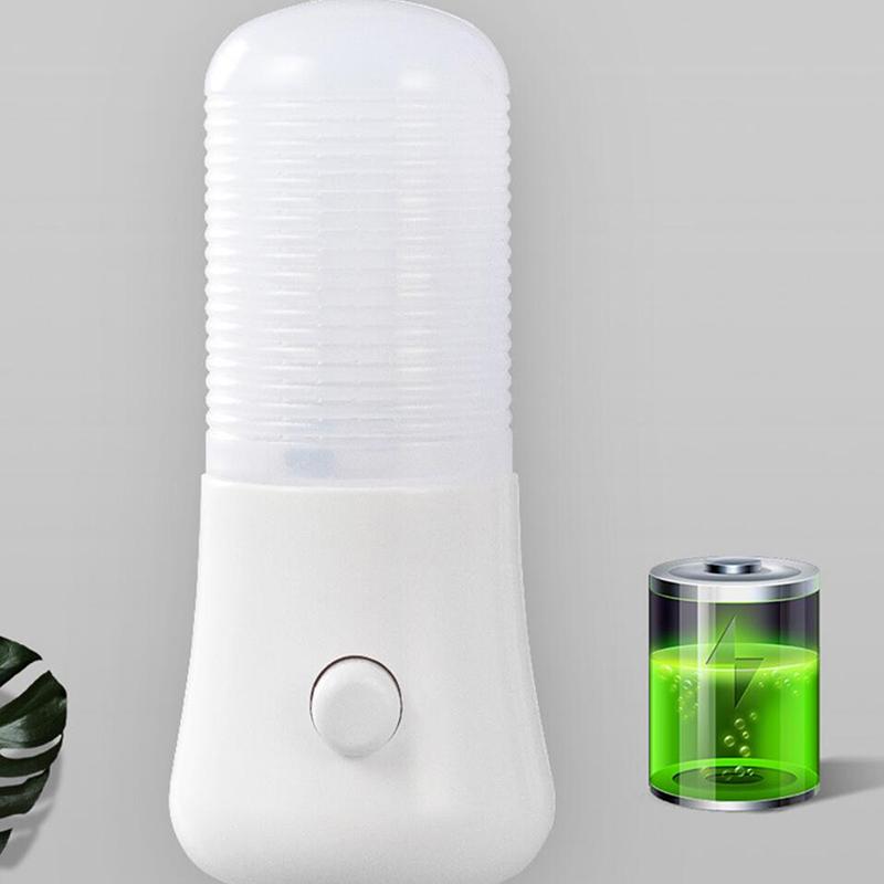 1Pc Kid Children'S Room Bedside Lamp Cold Warm White Mini Led Night Lights Shape Automatic Bedroom Decor Us Plug Wall Lamps