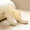 Women's Korean Style Chelsea Ankle Rain Boots - Versatile, Non-Slip, Waterproof Martin Boots.