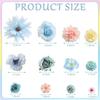 Mix Rose Artificial Flowers Heads Silk Fake Flowers for Home Room Decor Garden Wedding Decoration Wreath Garlands Gift Accessory