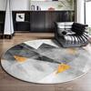 Modern Geometric Circular Carpet Luxury Office Chair Floor Mat for Spacious Living Room Sofa Carpet Home Decoration