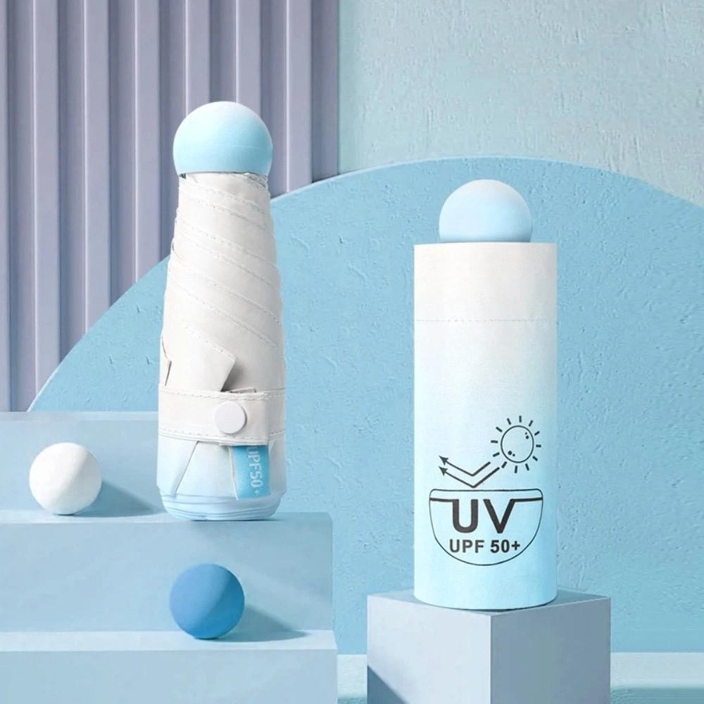 Gradient Color Pocket Parasol Ultralight Sun Umbrella Portable Pocket Rain Umbrella  Summer