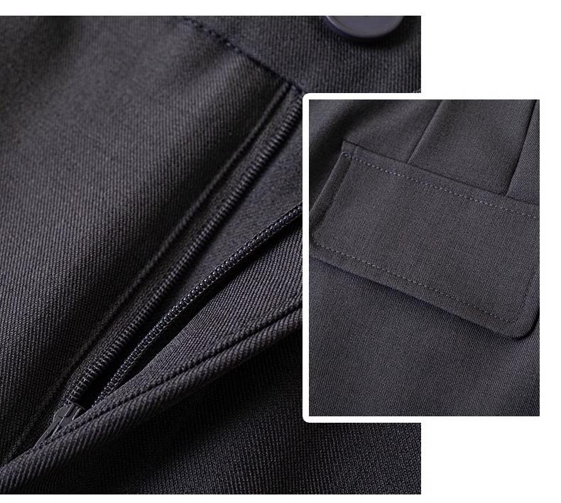 Women's Gray High-Waisted Wide-Leg Pants - Versatile Spring/Autumn 2025 Fashion