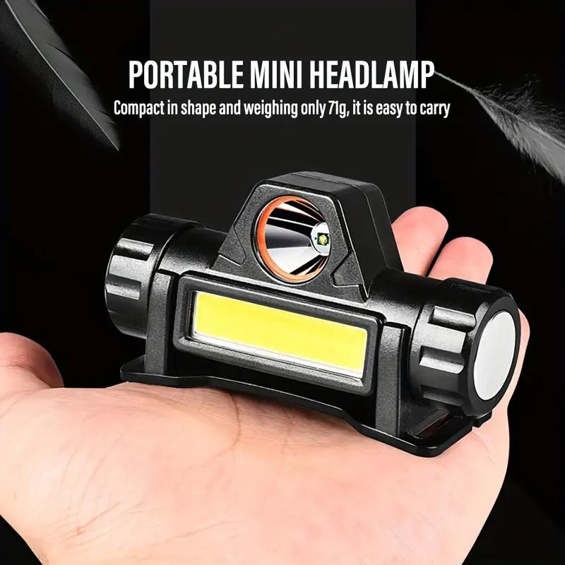 USB Rechargeable LED Headlight XPE+COB Headlamp Night Fishing Head Mounted Magnetic Flashlight For Outdoor Camping Lighting