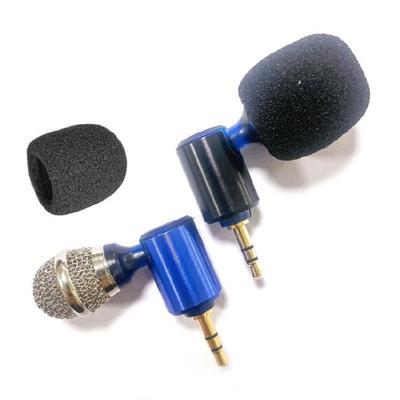 Bendable 3.5mm Mini Camera Microphone with Windproof Sponges for Enhances Sound In Meeting, Travel, Outdoor Activity