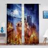 Military War Armoured Tank Tulle Voile Curtains for Kids Men Bedroom Window Curtain Living Room Sheer Curtains Organza Drapes