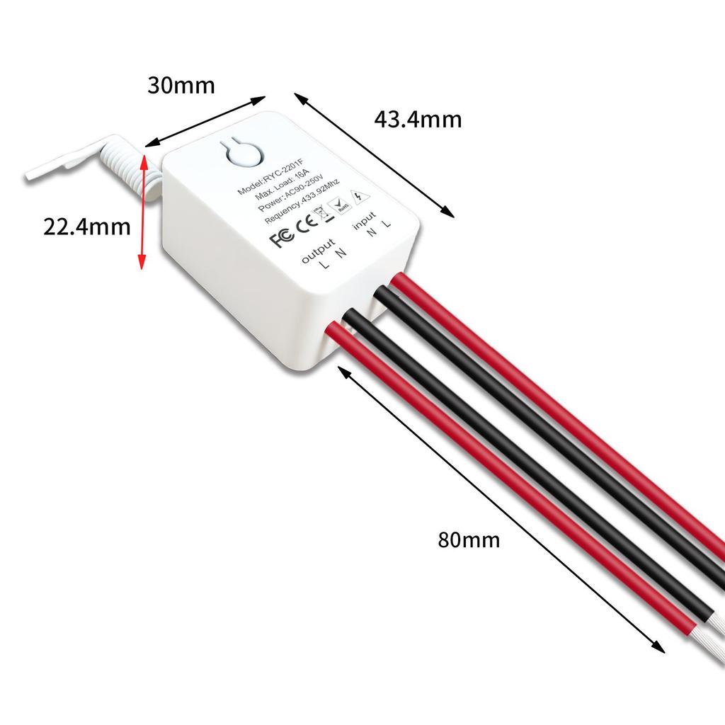 Wireless Remote Control Switch 110V/220V 16A for Lights & Water Pumps