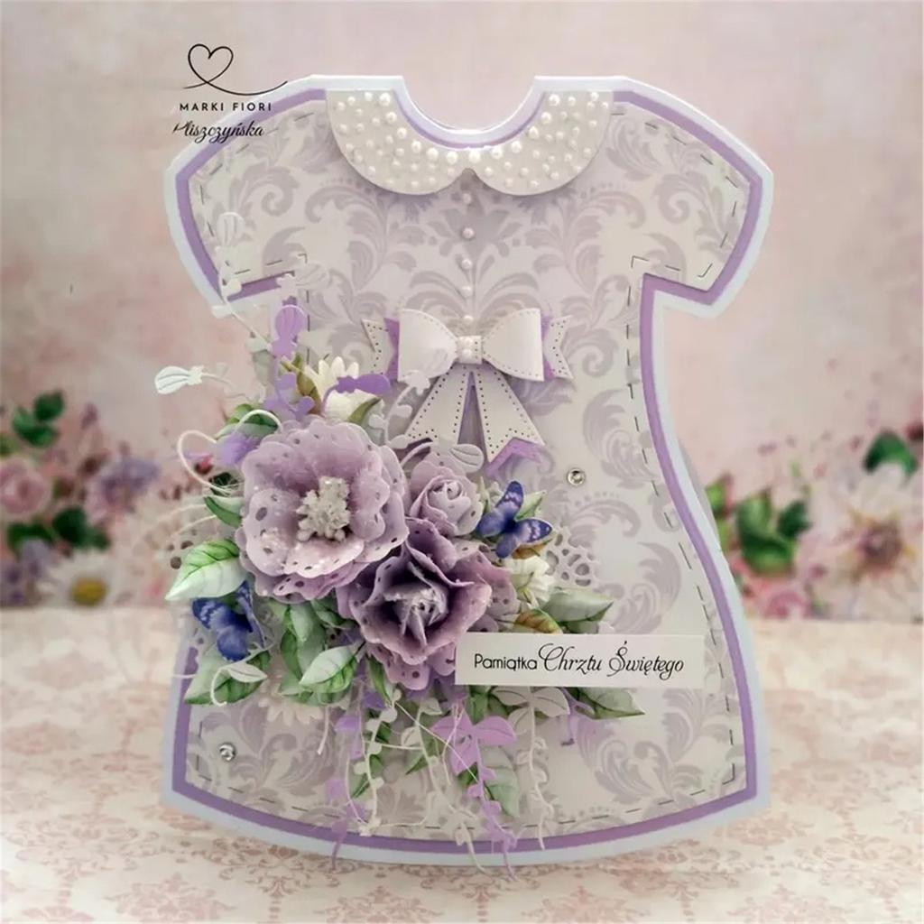 Infant Clothes Cutting Dies Carbon Steel Die Cut for Card Making Scrapbooking Album Packaging Paper Craft Embellishment