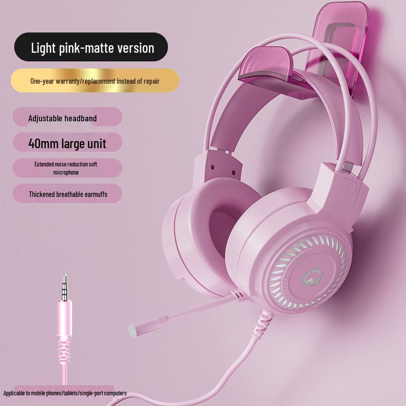 Wired USB Gaming Headset with Microphone for PC and Laptop