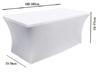 Cover For Catering Banquet Table 180X76 Cm Full Without Bow White