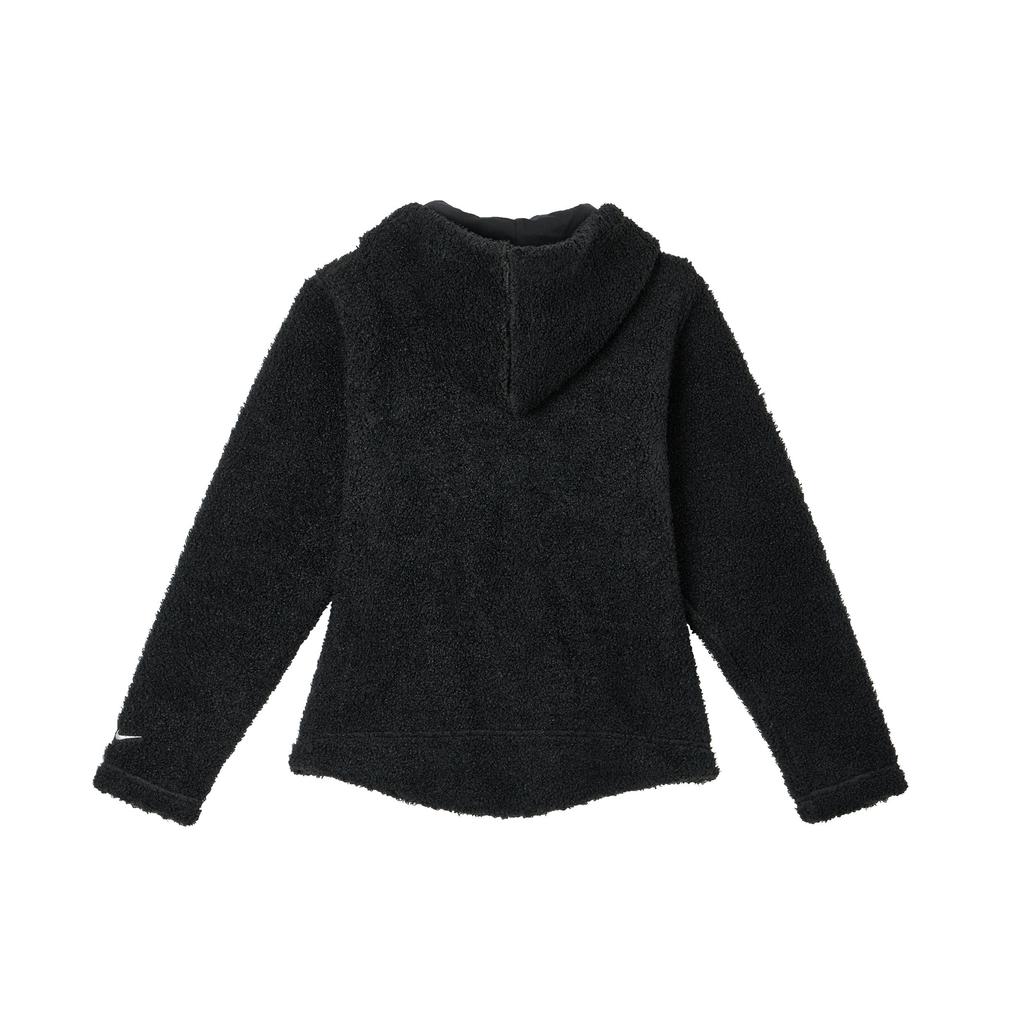 Nike Einfarbiges Letter-Print-Muster mit Reißverschluss, Kapuze, warm, langärmelig, Damenjacke, Schwarz DQ6269-010