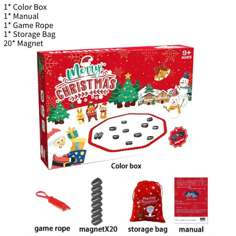 

Рождественская магнитная шахматная игра 20 штук набор игровых камней для детской вечеринки подарки