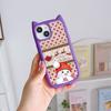 Cat Ear Soft Phone Case for iPhone 16 15 14 13 12 11 Pro Max Plus XR TPU Anti-Drop Transparent Acrylic Back Cover NY29 Merry Christmas Christmas tree