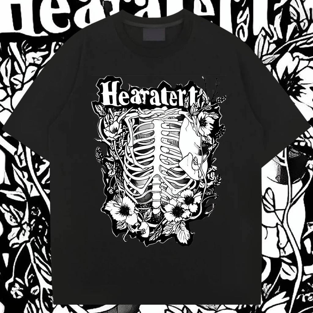 Oversized Loose Harajuku Aesthetic T-shirt Round Neck Men Graphic Clothes 2024 New Summer Hot Sale Comfy Stretchy Tee