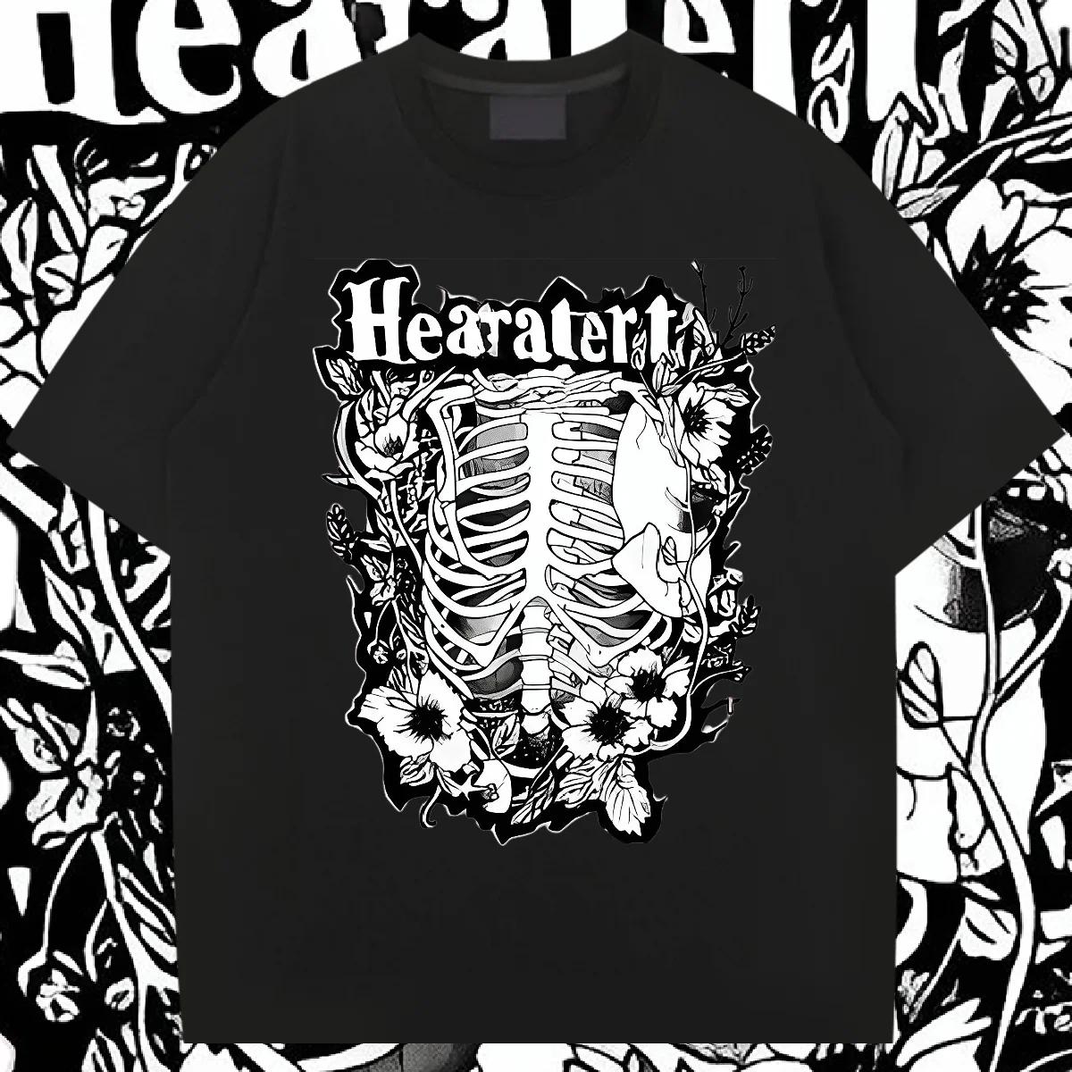 

Футболка свободного покроя в стиле Харадзюку с круглым вырезом и графическим принтом для мужчин, новинка 2024 года, горячая распродажа, удобная эластичная футболка 5XL