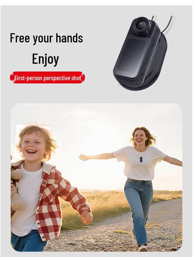 1080p Mini Sports Camera - Portable HD Thumb Recorder with Large Screen for Cycling