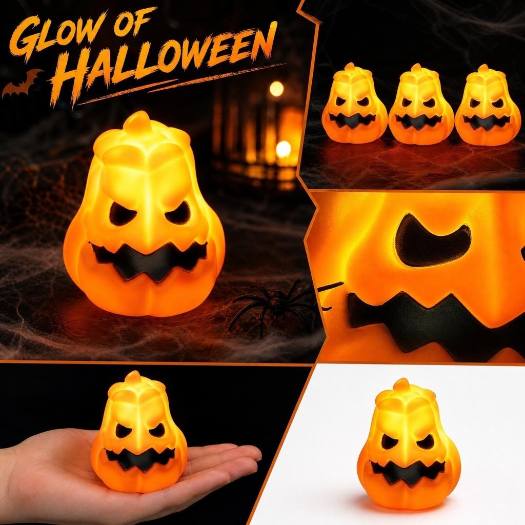 Halloween Glowing Pumpkin Light Decorative Lamp for Indoor Outdoor Party Decor