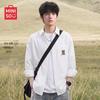 MINISO Men's Ice Silk Loose Casual Long-Sleeve Shirt