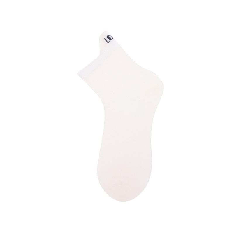Socks Women's Autumn Lift Ear Mid-calf Socks Simple Embroidery Women's Socks Do Not Fall Off The Heel Anti-odour Sweat Boneless Socks