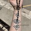 Victorian Gothic Inverted Cross & Pentagram Bead Necklace
