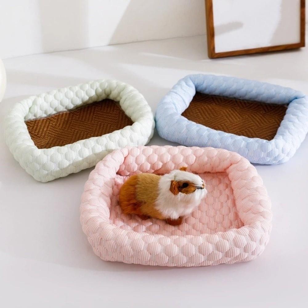 Detachable Hamsters Bed Pad Breathable Pet Sleeping Bed Rabbits Cooling Cushion Guinea Pigs