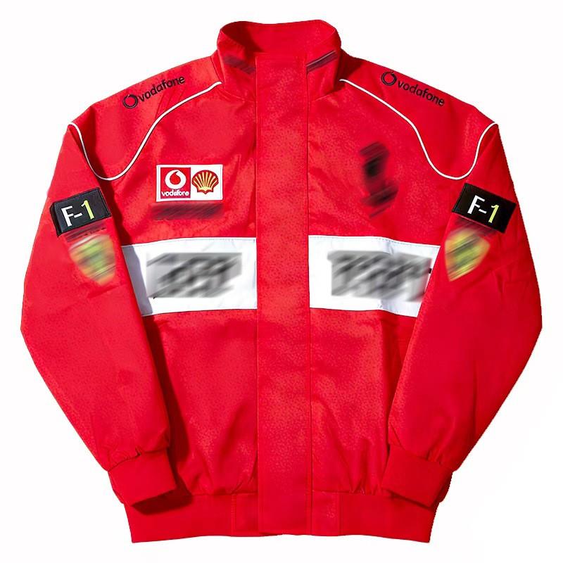 Men Women Motorcycle Riding Jacket Vintage Embroidered Biker Windbreaker Casual Outerwear