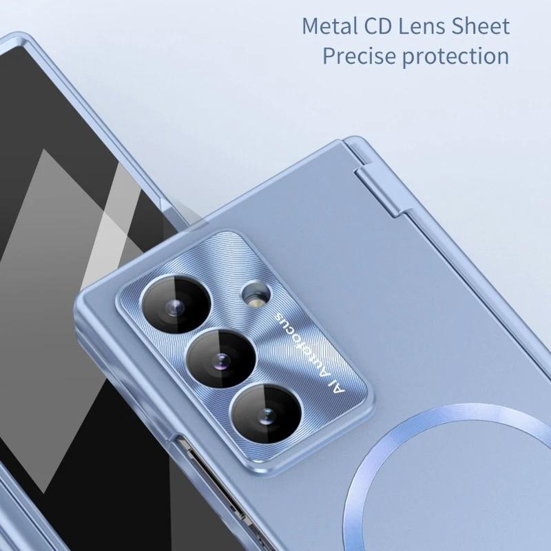 Full Cover Hinge Protection for Magsafe Case for Samsung Galaxy Z Fold 8 Ultra Wide 7 6 5 Hard Phone Shell with Screen Protector