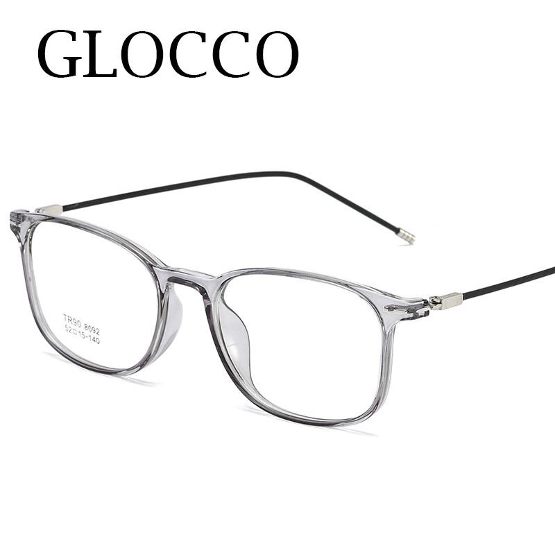 TR90 Presbyopia Corrective Prescription Corrective Vintage Spectacle Diopter Minus Clear Unisex Transparent Rectangular Square Blocking Glasses