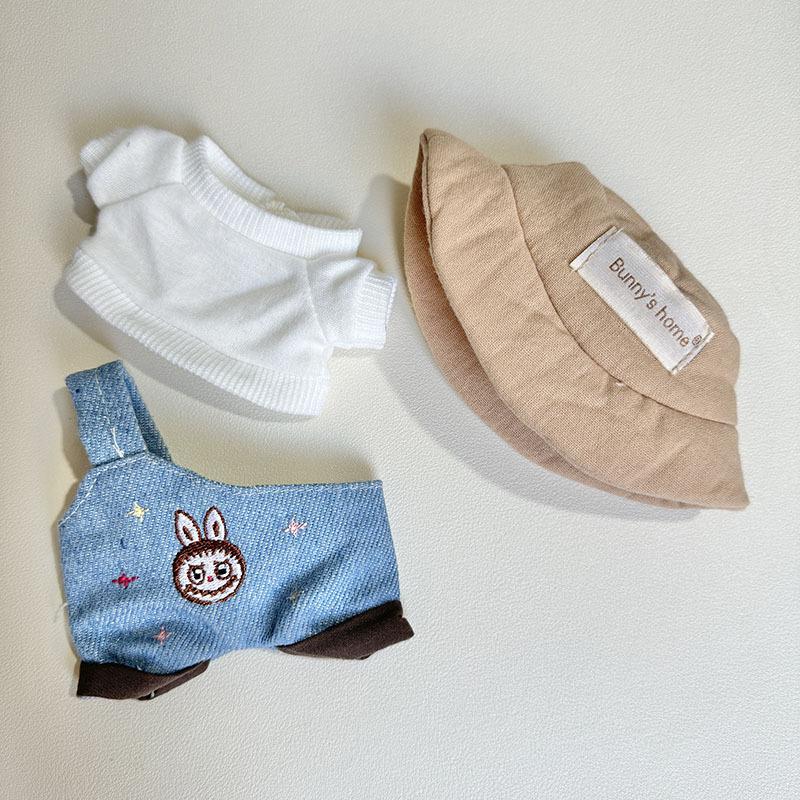 

Только одежда, Одежда Лабубу, Подвесные украшения, Тряпичные украшения, Вечеринка в западном стиле, Джинсовые ремешки 3pcs