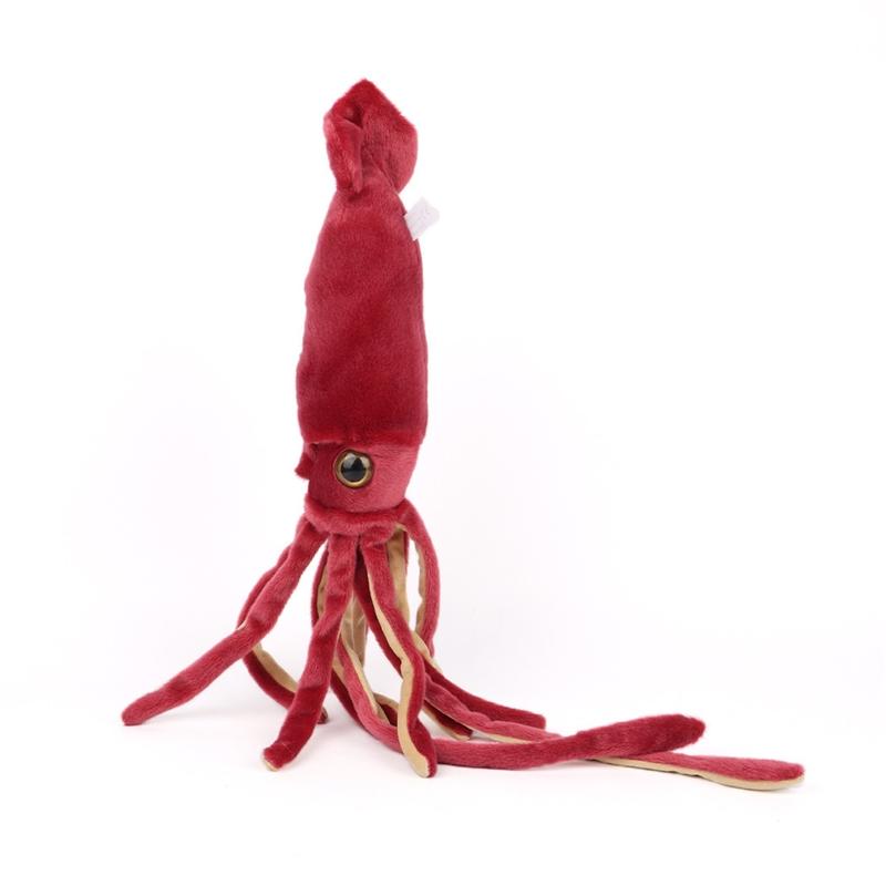 65cm Cute Wine Red Squid Animal Doll Soft Cartoon Plush Toys For Boys And Girls Halloween Holiday Birthday Gifts