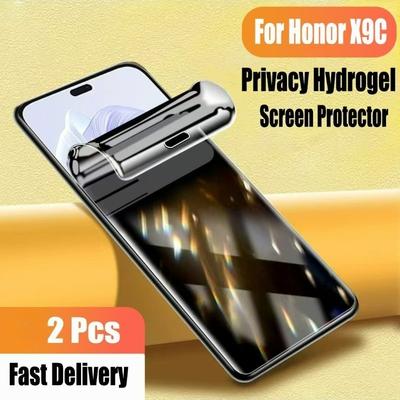 2 Stuks Honor X9C Zachte Privacy Hydrogel Schermbeschermer Voor Honor X9A X9B 5G Anti-spionage Beschermfolie