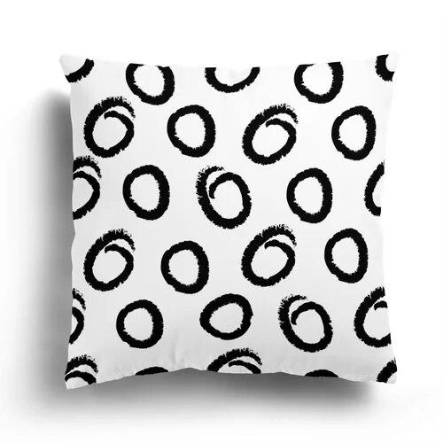 Nordic Autumn Black and White Simple Printed Sofa Cushion Cover Pillowcase Home Party Car Bedding