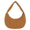 Women Daily Shoulder Bag Large Capacity Corduroy Chic Hobo Bag Solid Color Stylish Underarm Bags Padded Simple Dumpling Bag