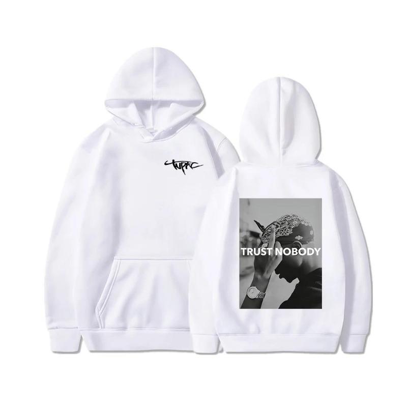 2PAC Hoodie Rapper TUPAC Printed Fashion Set Men Men's Fashion Printed Hoodie Casual Sweatshirt Sweatshirt Harajuku Men Clothing