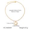 Heart Pendant Necklace Titanium Steel Women Layering Chain Light Luxury Elegant Jewelry Gift for Her