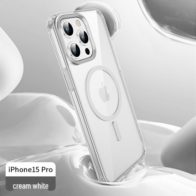 iPhone 14/15 Transparent Airbag Anti-Drop Case with Back Panel
